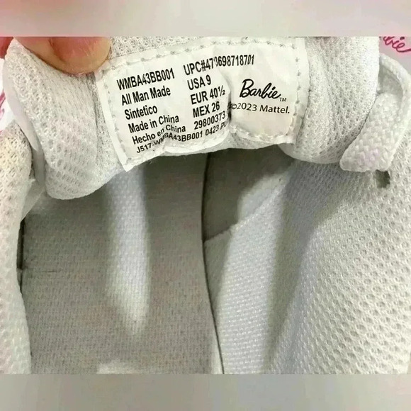 Barbie Tennis Shoes Authentic Barbie Logo Sneakers (Size 9) - Picture 7 of 8